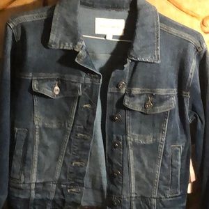 Vince Camuto Denim RAW-EDGE Distressed Jacket